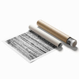 Rolled print of Aspen trees in autumn hues, ideal for classy bathroom wall art or large living room decor.