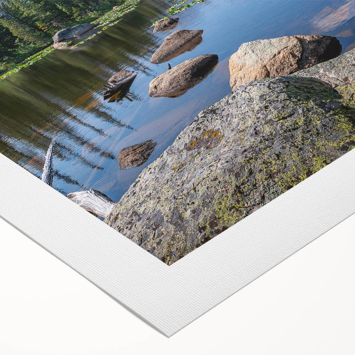 Art deco poster featuring a vibrant Colorado landscape on rolled canvas, suitable for dining room decor.