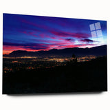 Acrylic print of Colorado Springs scenery in muted earth tones, suitable for bedroom or dining room decor.