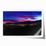 Extra large rolled print of Colorado Springs scenery with vibrant green and blue tones, ideal for art wall dining room.