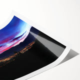 Extra large wall art featuring line art flowers in muted earth tones on a rolled canvas.