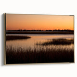 Framed canvas featuring a vintage-style Connecticut landscape in black and gold tones, ideal for bedroom wall decor.