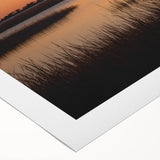 Art deco poster featuring a serene Connecticut landscape in muted earth tones, printed on rolled canvas.