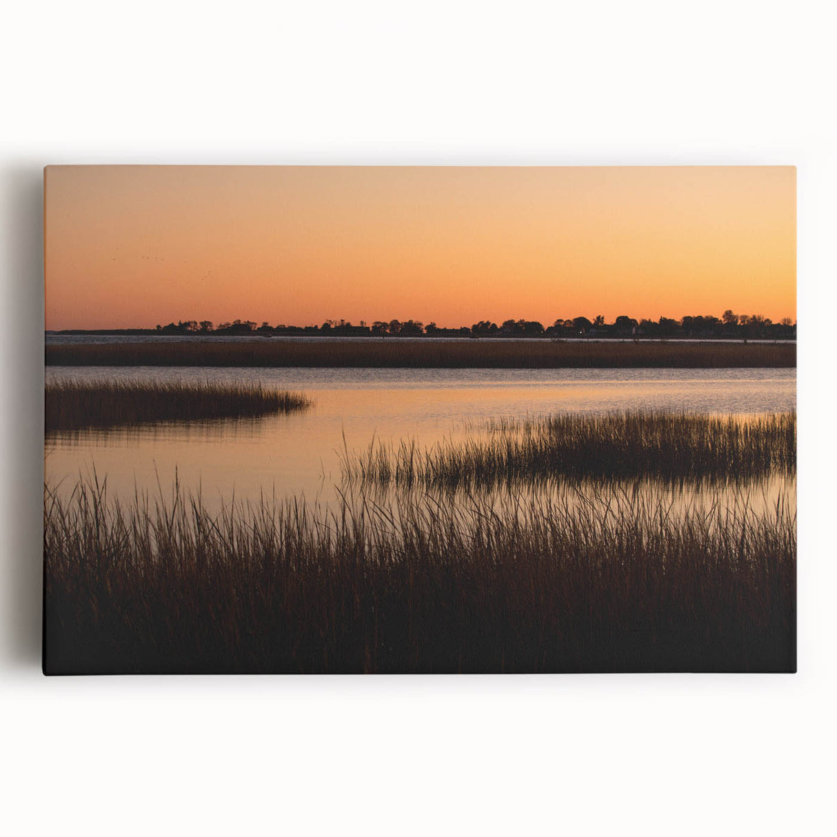 Black and white photograph of Connecticut scenery on large stretched canvas, suitable for kitchen wall art.