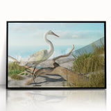 Large abstract wall art featuring Daytona scenery in muted gray and blue tones on framed acrylic.