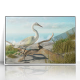 Acrylic print of Daytona scenery in art deco style with pastel color palette, ideal for modern nursery wall art.