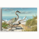 Black and white photograph of Daytona scenery on large stretched canvas, ideal for kitchen wall art.