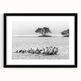 Abstract art print of the Everglades in vibrant colors on a textured, extra large canvas, ideal for living room decor.