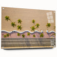 Acrylic print of Fort Lauderdale scenery in muted blues and greens, suited for bedroom or dining room decor.