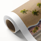 Art deco poster of Fort Lauderdale skyline in pastel shades on rolled canvas, suitable for nursery wall art.