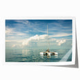 Extra large rolled print of Florida Keys scenery with vivid ocean and sky colors, ideal for art wall dining room.