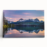 Black and white scenic Idaho landscape on large stretched canvas, ideal for kitchen wall art or bedroom decor.
