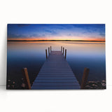 Black and white stretched canvas of Lake Michigan, ideal for kitchen wall art or bedroom ambiance.