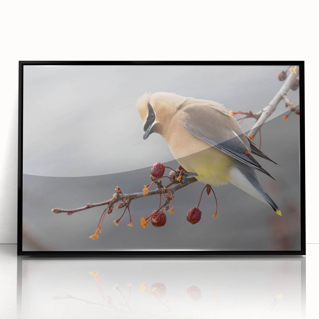Large abstract wall art depicting a stylized Iowa landscape in muted earth tones on a framed acrylic panel.
