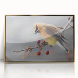 Mid-century modernist acrylic print of Iowa scenery in gold tones, ideal for modern art wall decor.