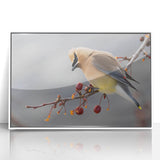 Art deco poster of Iowa scenery in muted green and blue tones, framed acrylic, ideal for nursery wall art.