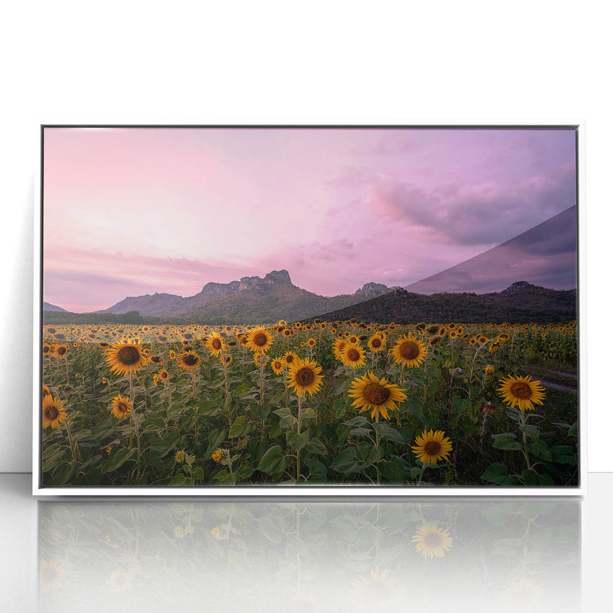 Art deco poster of Kansas scenery in muted earth tones on white framed acrylic, ideal for modern nursery wall art.