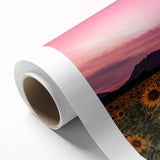 Art Deco poster featuring a stylized Kansas scenery in pastel shades on rolled canvas, ideal for nursery wall art.