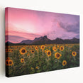 Large canvas print of a Kansas landscape in muted earth tones, ideal for kitchen wall decor.