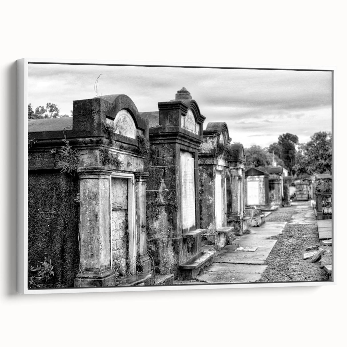 Vintage poster art of New Orleans in vibrant colors on a large framed canvas, ideal for living room decor.