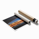 Extra large rolled print of a Louisiana marsh scene in muted greens and blues.