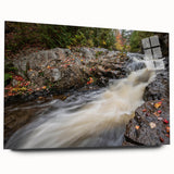Acrylic print of Acadia National Park in muted earth tones, suitable for bedroom or dining room decor.
