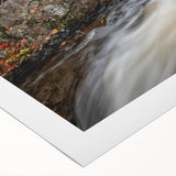 Art deco poster of Acadia, Maine, featuring muted earth tones on rolled canvas, suitable for dining room decor.