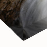 Black and white landscape art painting of Acadia, Maine on stretched canvas, ideal for bedroom wall art.