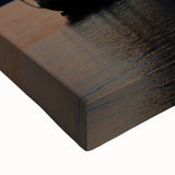 Black and white landscape art painting of Maine scenery on large stretched canvas, ideal for bedroom wall art.