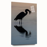 Acrylic print of Chesapeake Bay with muted blue and green tones, suitable for bedroom or dining room decor.