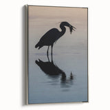 Landscape art painting of Chesapeake Bay on framed canvas.