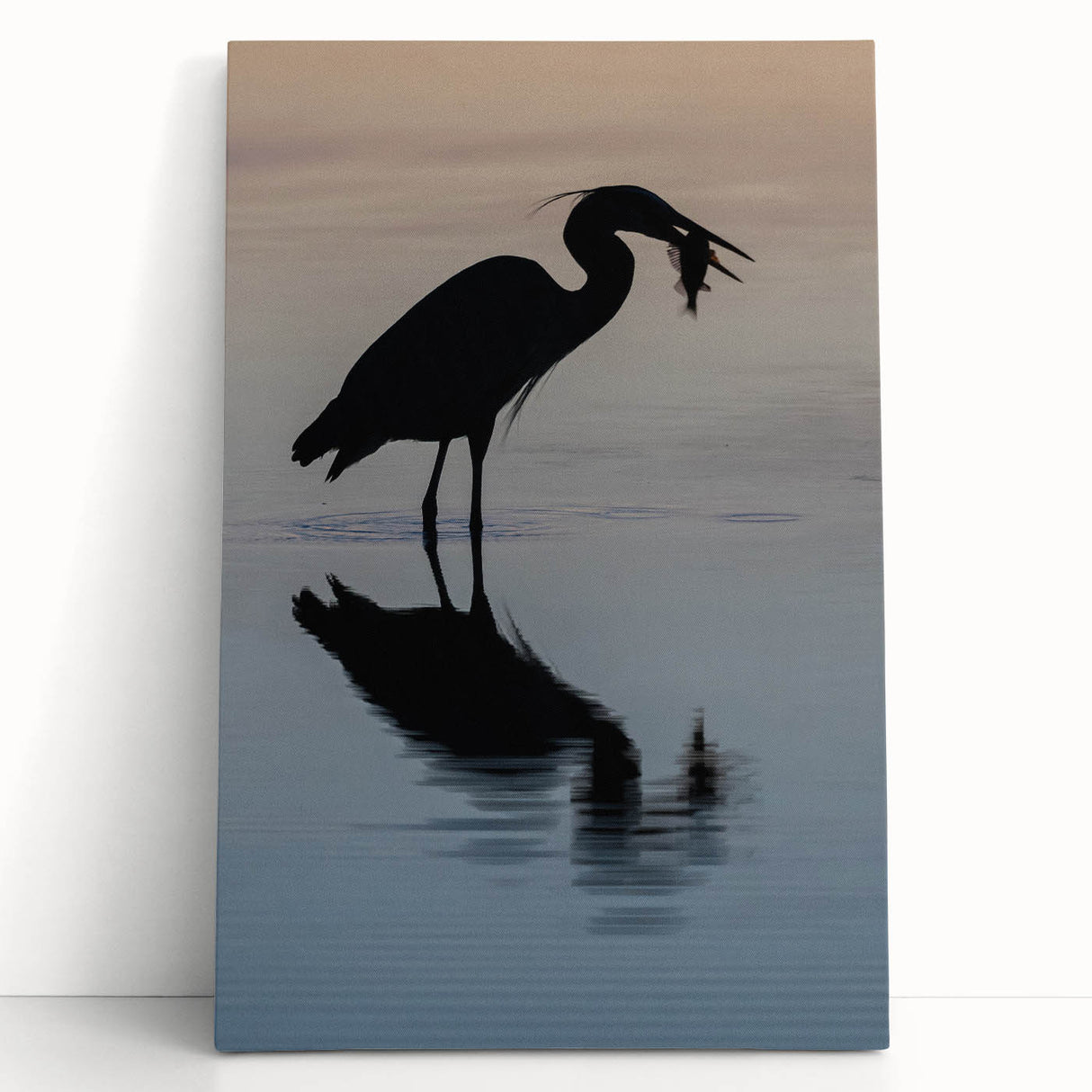 Black and white photo of Chesapeake Bay on stretched canvas, ideal for kitchen wall art or bedroom ambiance.