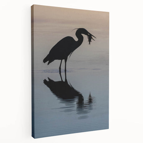 Scenic Chesapeake Bay landscape on stretched canvas, featuring soft blue and green tones, ideal for kitchen wall art.