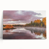 Black and white photo of Michigan's Upper Peninsula on stretched canvas, ideal for kitchen wall art.