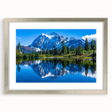 Textured abstract art print of Montana's Glacier scenery in muted earth tones on a framed canvas, ideal for bedroom art.