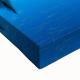 Black and white landscape art painting of Glacier National Park on stretched canvas, ideal for bedroom wall art.