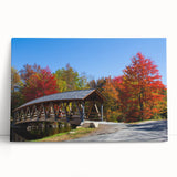 Black and white stretched canvas of New Hampshire scenery, ideal for kitchen wall art.