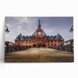 Black and white photo of New Jersey scenery on stretched canvas, ideal for kitchen wall art or bedroom decor.