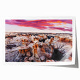 Extra large rolled print of a New Mexico landscape featuring muted earth tones, ideal for dining room wall art.