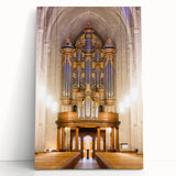 Black and white stretched canvas of Durham, North Carolina skyline, ideal for kitchen wall art or bedroom ambiance.