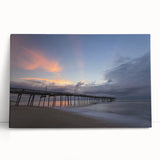 Black and white photo of Outer Banks on stretched canvas, ideal for kitchen wall art or bedroom ambiance.