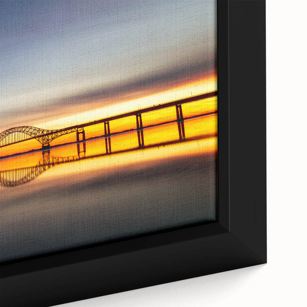 Extra large framed canvas featuring a textured depiction of Long Island, New York in vibrant.