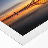 Art deco poster featuring New York's Long Island scenery in pastel shades on rolled canvas, ideal for dining room wall art.