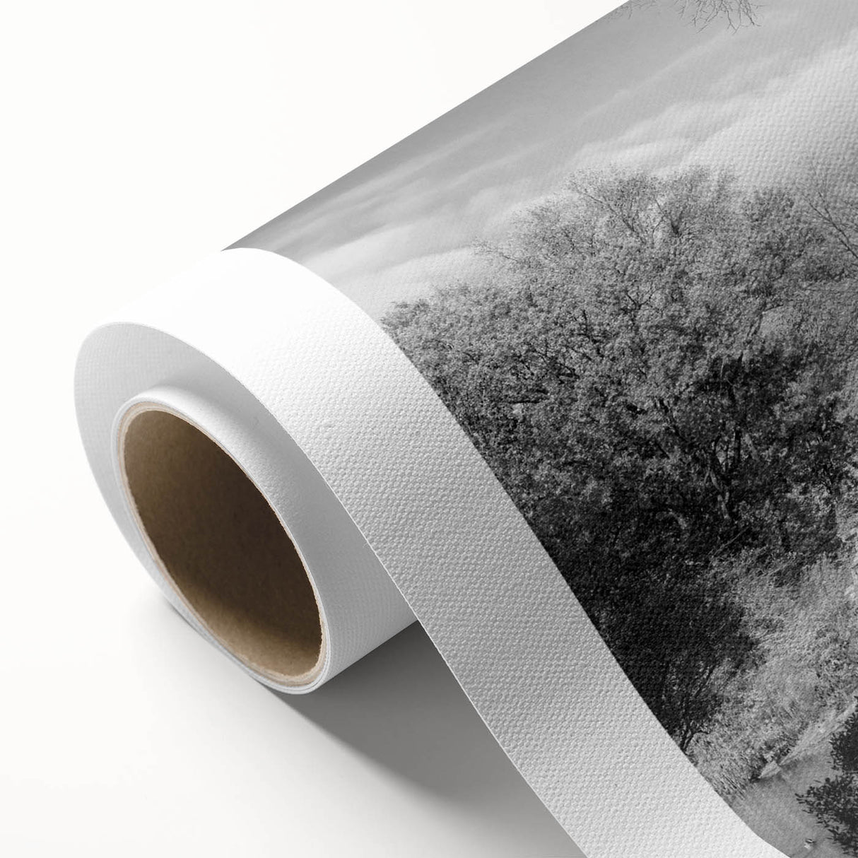 Art deco poster of Central Park with muted green and brown tones on rolled canvas, ideal for nursery wall art.