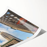 Extra large wall art featuring line art flowers in black and white, ideal for large living room decor.