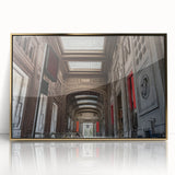 Large art print of New York City's Grand Central Station in mid-century modernist style.