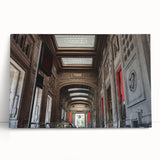 Black and white photograph of Grand Central Station on stretched canvas, ideal for kitchen wall art.