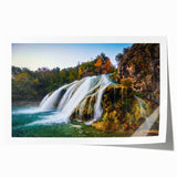 Rolled print of Oklahoma scenery in soft pastel shades on canvas, suitable for art wall dining room.