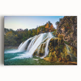 Black and white panoramic Oklahoma scenery on stretched canvas, ideal for kitchen wall art.