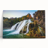 Black and white stretched canvas featuring a panoramic Oklahoma landscape, ideal for kitchen wall art or bedroom decor.